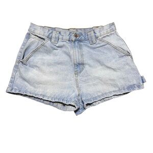 HARLOW Light Wash Denim Shorts Y2K Indie Sleaze Model Off Duty 29